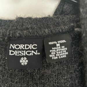 100 Wool Long Cardigan With Hoodie By Nordic design Robe Style